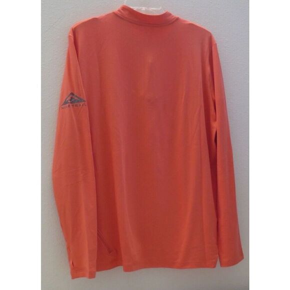 Nike Trail DC5217 858 Women's Sz L Orange Element Midlayer 1/4 Zip L/S Top - Picture 2 of 12